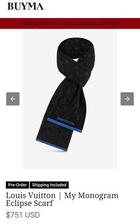Louis Vuitton шарф кашемир шерсть