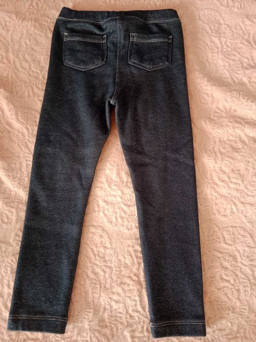 Spodnie legginsy getry ciepłe ocieplane 98/104