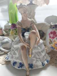 Wallendorf figurka baletnica z kobaltem