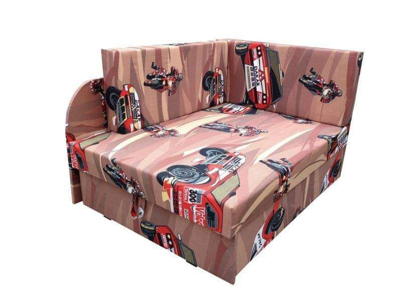 Narożnik Dziecięcy Kubuś Łóżko Jednoosobowe Fotel Rozkładany Sofa
