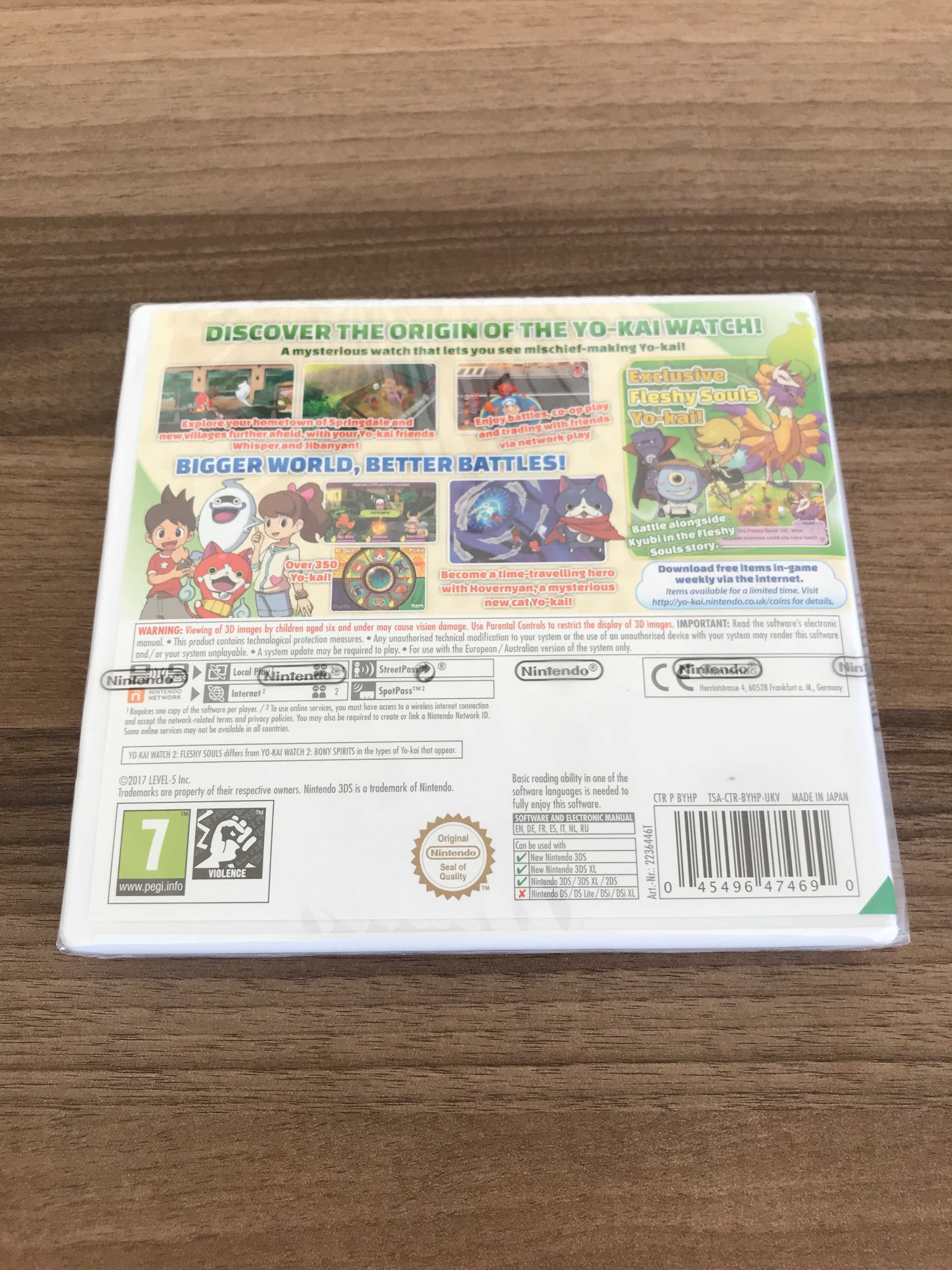 Nowa Yo-Kai Watch 2 Fleshy Souls Nintendo 3DS 2DS, UKV