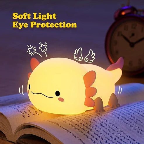 Luz noturna fofa em forma de Axolotl 
Luz noturna fofa de Axolotl
Luz