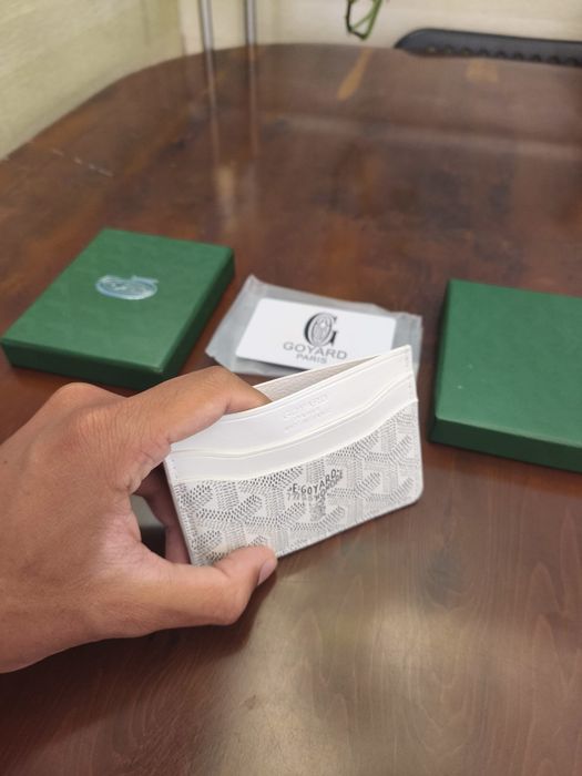 Goyard White Cardholder