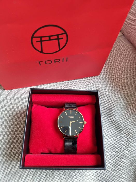 Zegarek Torii czarno złoty na prezent