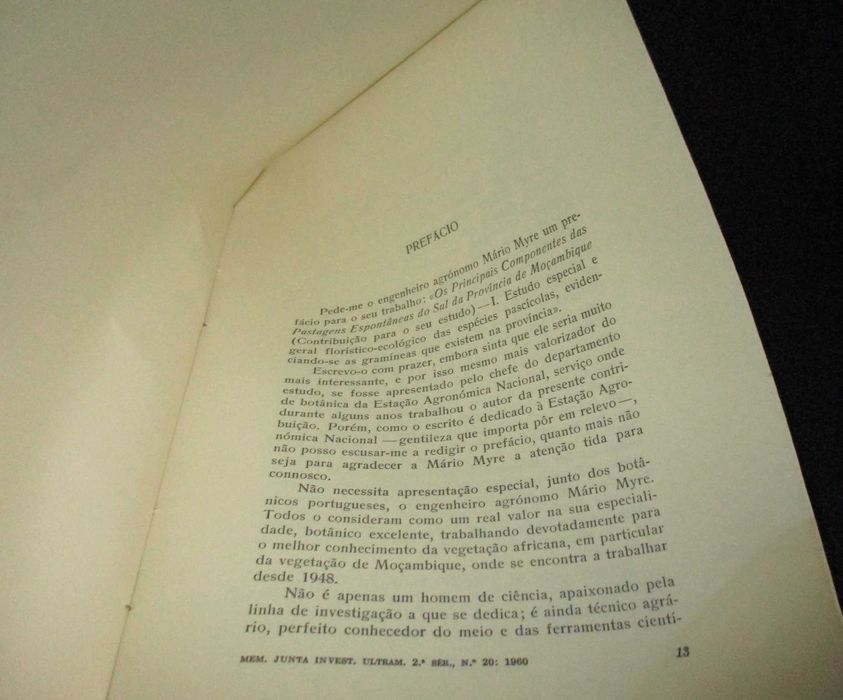 Livro Principais componentes das pastagens espontâneas sul Moçambique