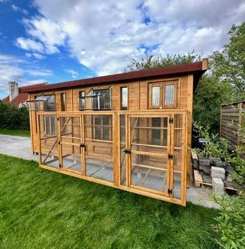 Gołębnik 5m x 2,5m woliera 3m x 1m