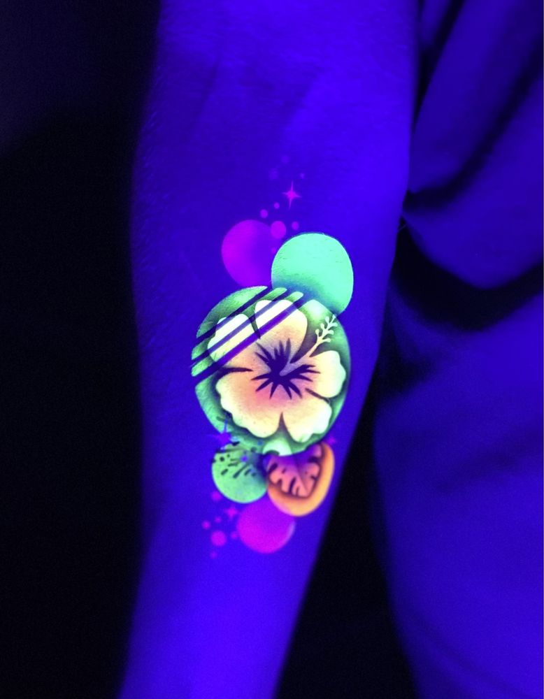 Fotobudka 360 UV/ścianka balonowa/tatuaże airbrush i bodypainting UV