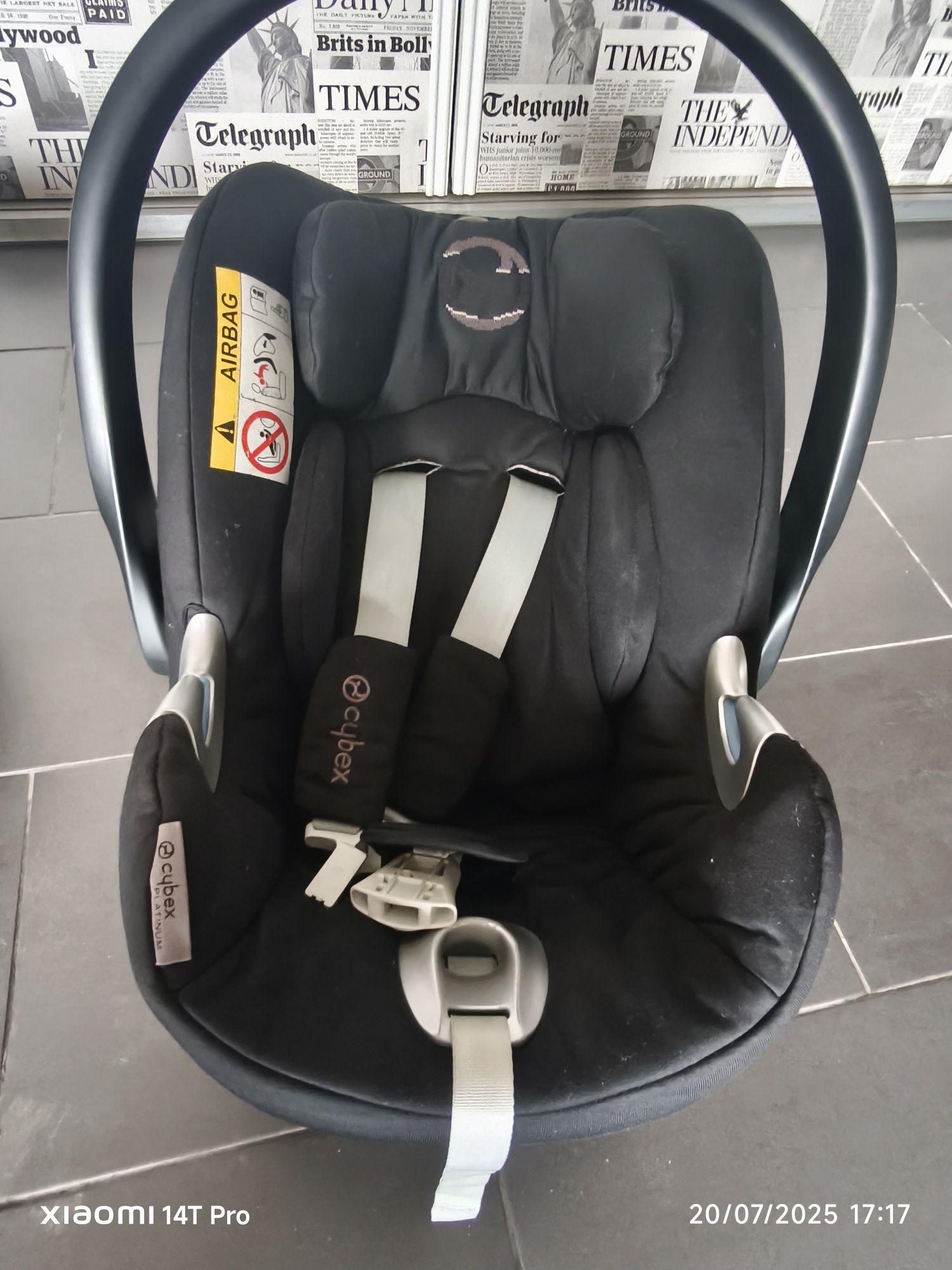 Conjunto carrinho bebé, ovo e alcofa,  Cybex Platiun