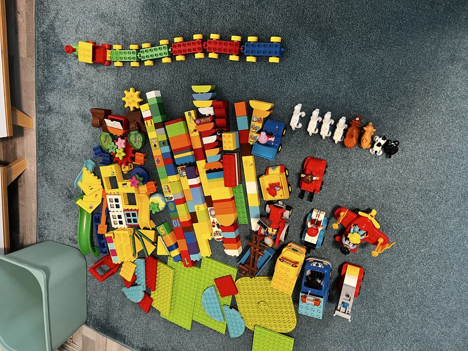 Sprzedam lego duplo- mega zestaw, pojazdy, klocki i inne