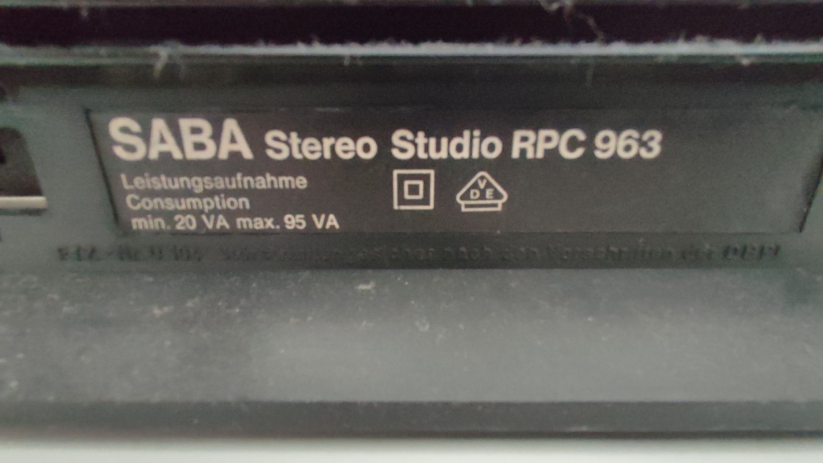 Gramofon Saba Rpc 963, 1976r. Unikat!
