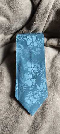 Krawat numer 11 nowy niebieskawy