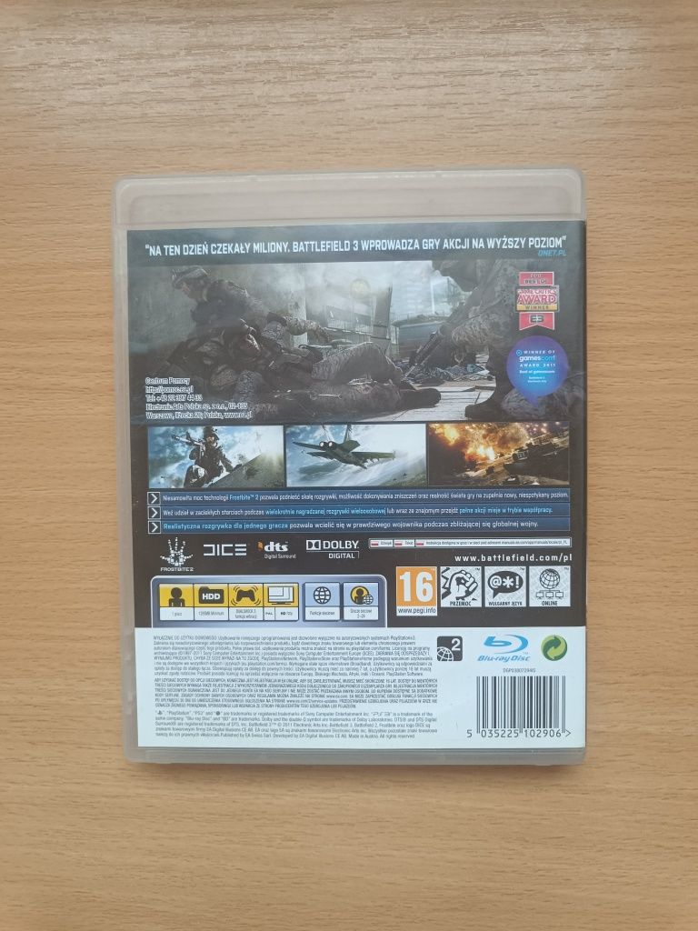 Battlefield 3 PS3, pl, stan bdb, mozliwa wysyłka