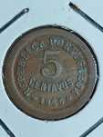5 Centavos 1925, Bronze, Bela