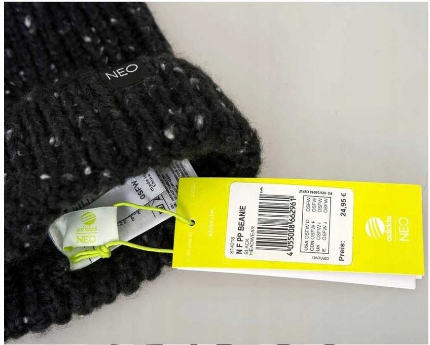 Czapka Zimowa damska Adidas Neo czarna uniwersalny rozmiar NOWA