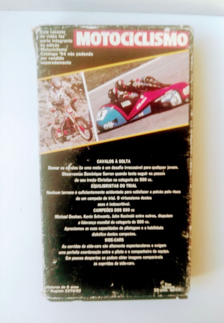 2 Cassetes VHS Motociclismo e Diário da II Guerra Mundial.