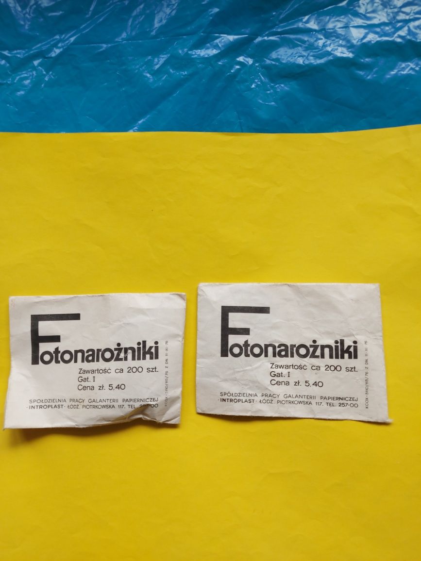 Stare FOTONAROŻNIKI 2 torebki  1976rok z czasów PRL