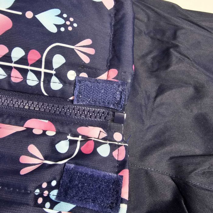 Komplet zimowy na śnieg dla dziewczynki kurtka spodnie 122