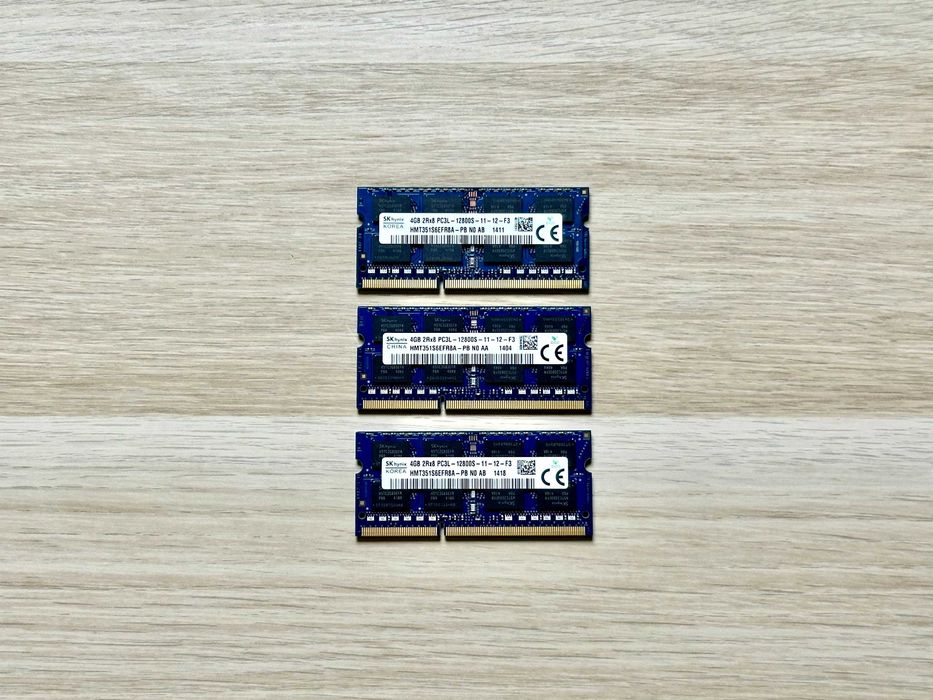 RAM SK Hynix 12GB 3x4GB DDR3 / DDR3L PC3L 12800S – sprawna / testowana