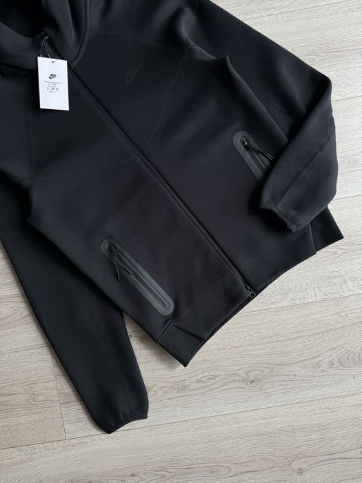 ОРИГІНАЛ | Кофта зіп худі Nike Tech Fleece Black теч зипка черная