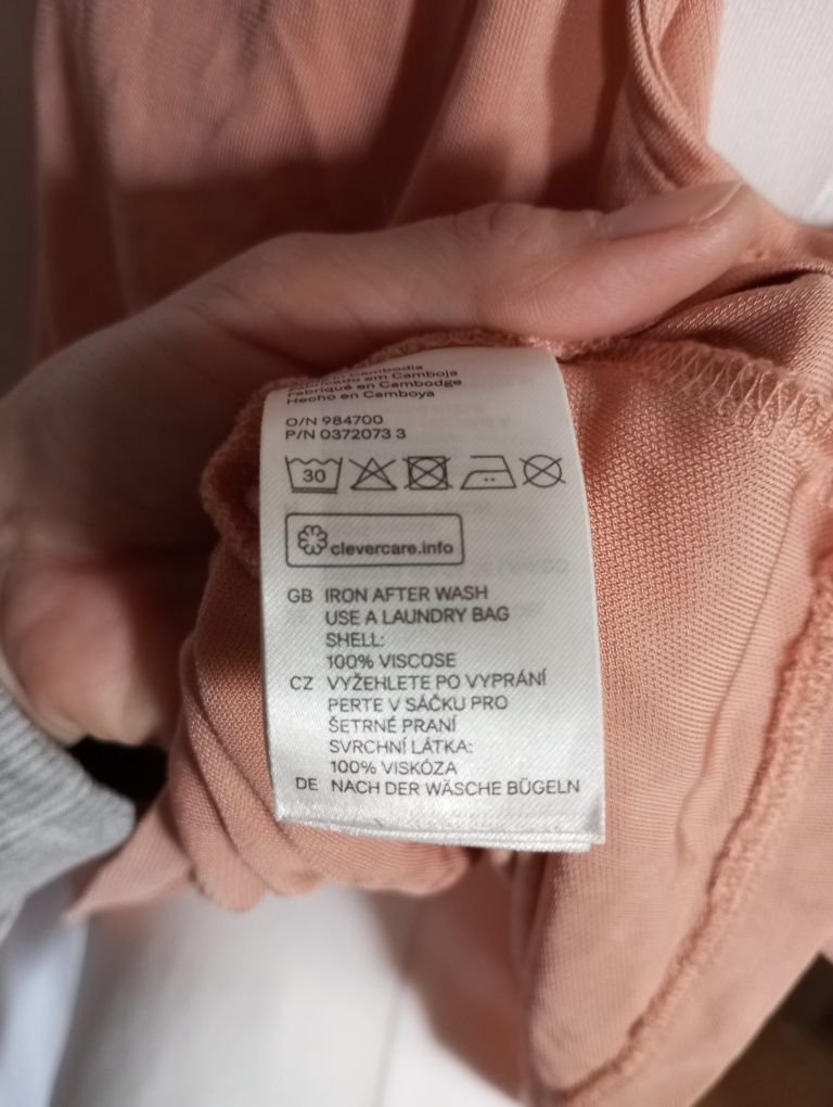 Luźny letni top 100% wiskoza rozmiar S H&M