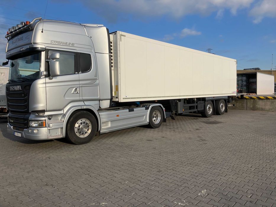 Ciągnik siodłowy SCANIA r450+naczepa Schmitz