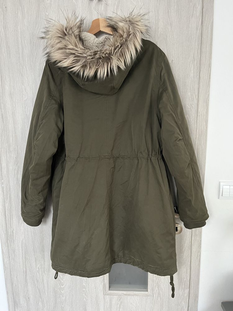 Kurtka ciążowa zimowa parka HM H&M mama rozm L