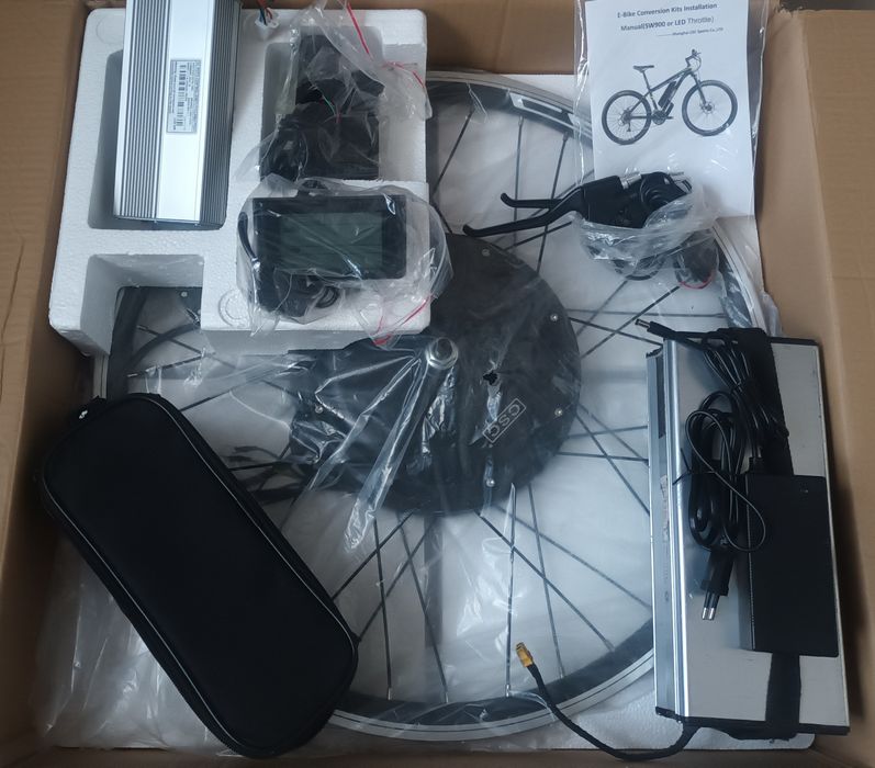 Zestaw do konwersji roweru ma elektryka kompletny 1500W