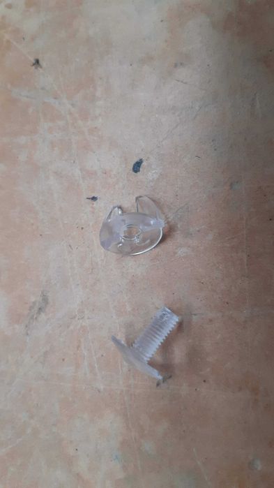 2000 Parafusos plástico transparente M5x12mm