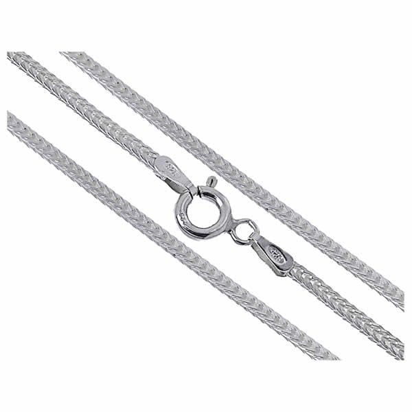 Łańcuszek srebrny pr.925 splot lisi ogon 55cm