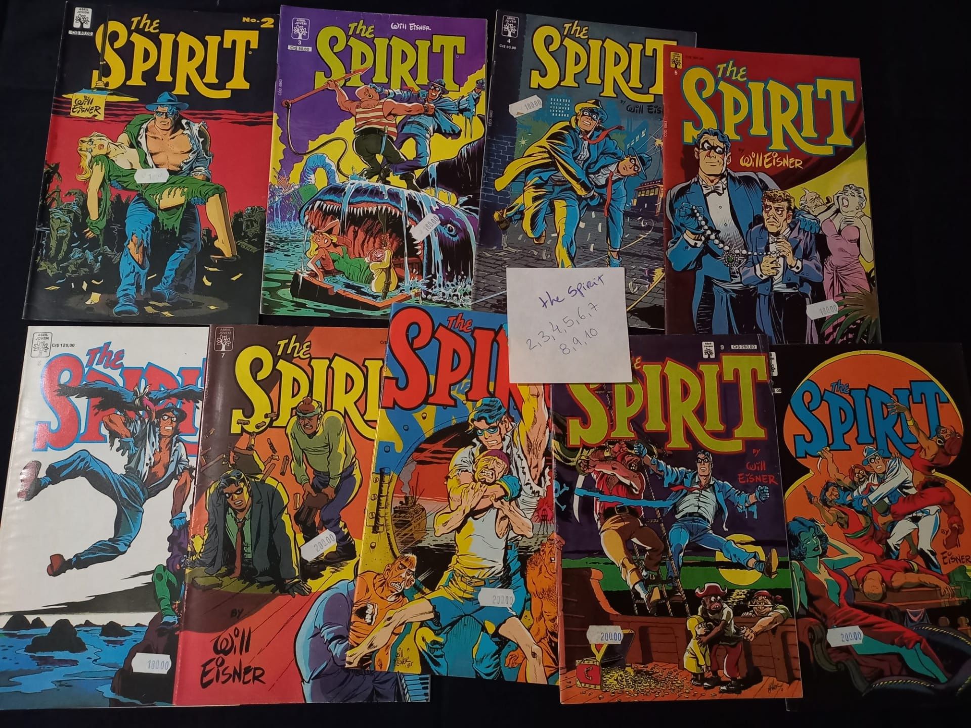 BD anos 90 Os caçadores e the Spirit  (revistas grandes)