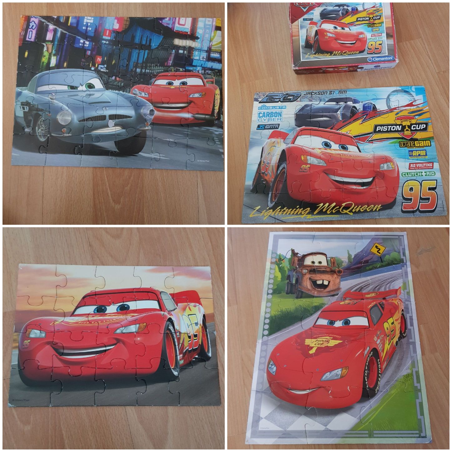 Puzzle Mcqueen 4 rodzaje