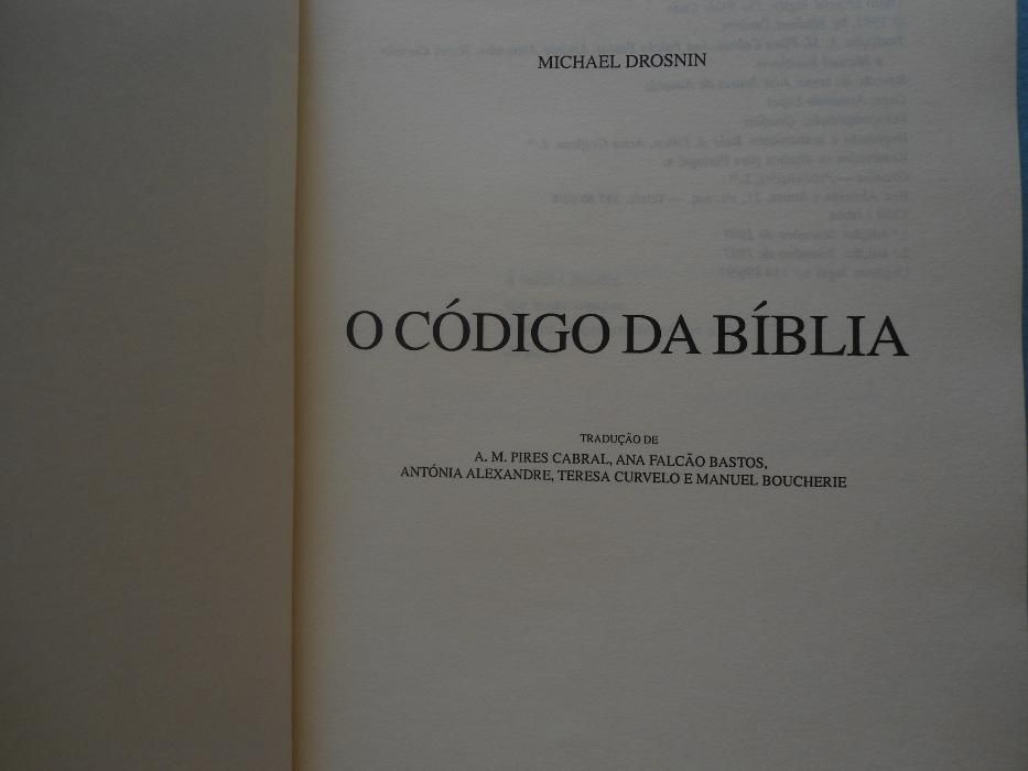 O Código da Bíblia por Michael Drosnin