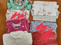 Sukienka, koszulki, bluzy, sweter, pack ubrań 80