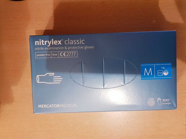 MERCATOR Rękawiczki nitrylowe Nitrylex Classic 100 szt. rozmiar M