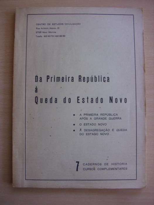 Cadernos de História do Centro de Estudos / Divulgação