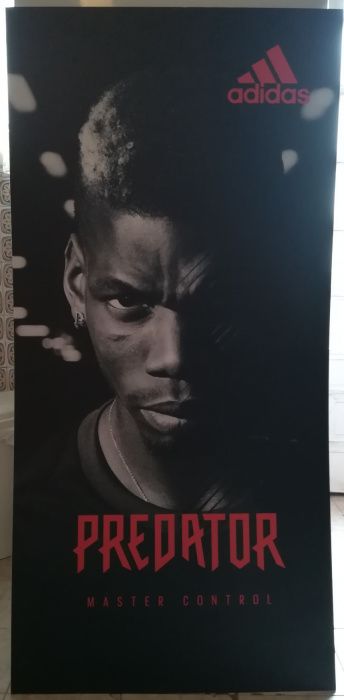 Outdoors publicitários Pogba Messi Suárez 120x60cm