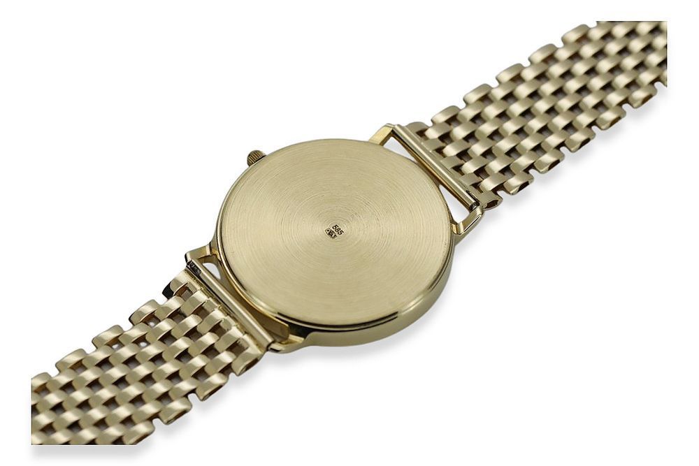 Złoty zegarek męski 14k 585 Geneve mw004y&mbw005y-P