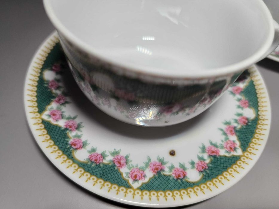 Conjunto de 5 Chávenas + Pires – Porcelana Chinesa