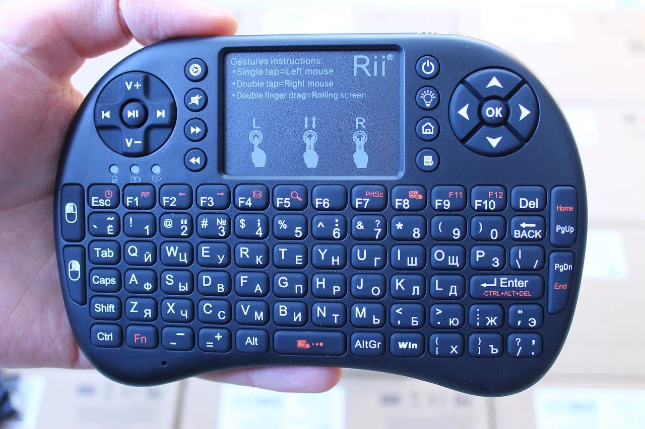 Беспроводная мини клавиатура Riitek Rii mini i8+ NEW ОРИГИНАЛ