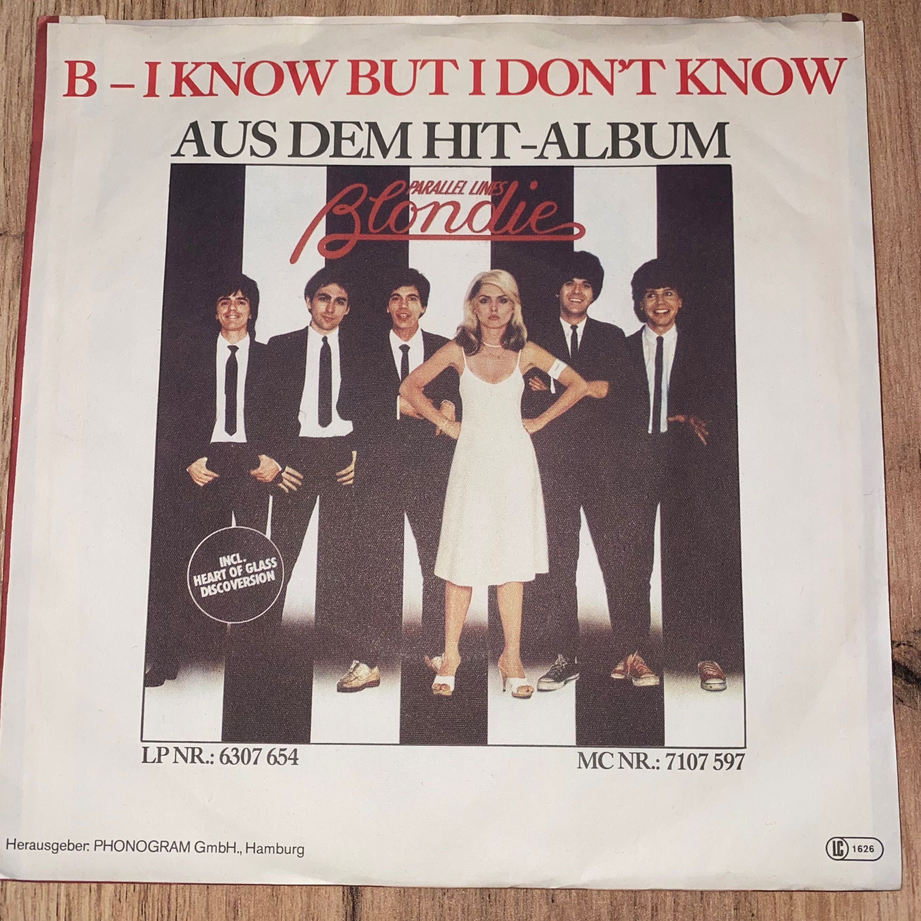 Blondie - Sunday Girl / I Know But I Don't Know - Winyl SP 7" - 1979