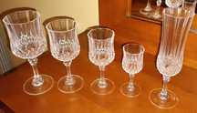 Cristal D'Arques 30 copos + garrafa + jarro