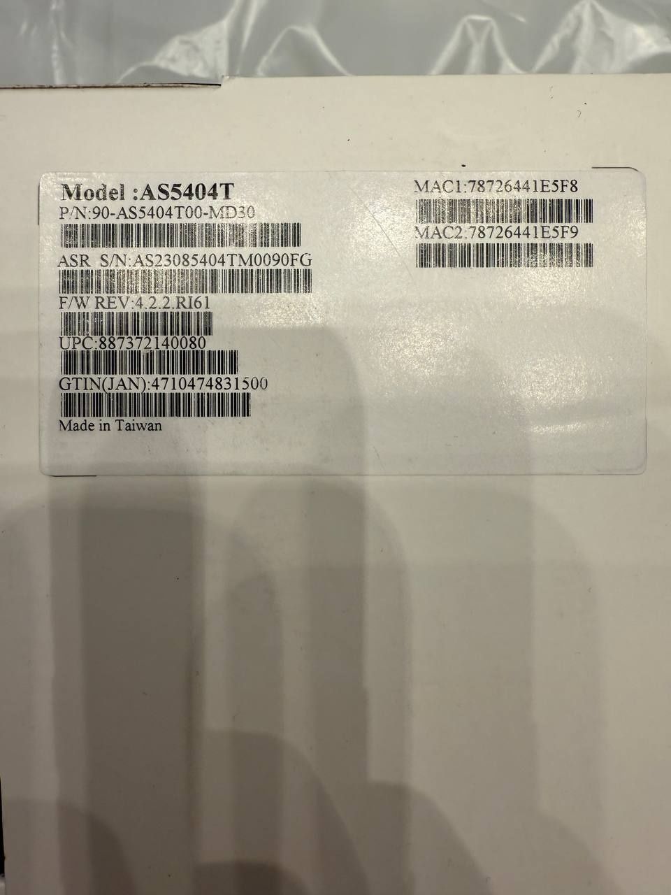 Сервер  NAS Asustor  NIMBUSTOR 4 GEN2 AS5404T