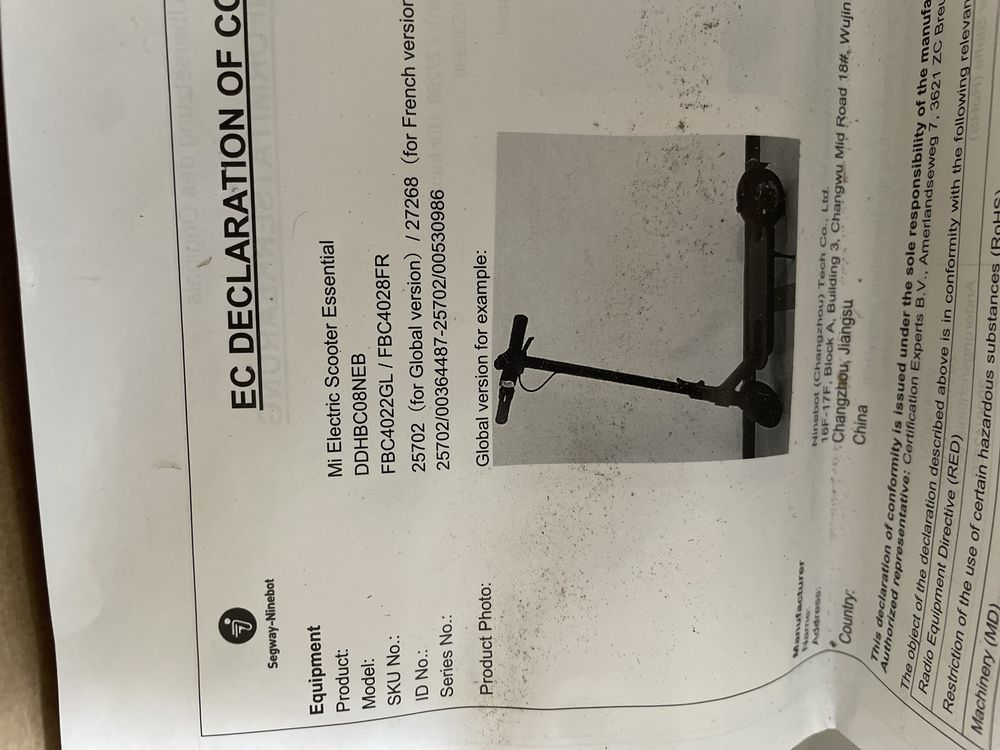 Trotinete Xiaomi mi essential