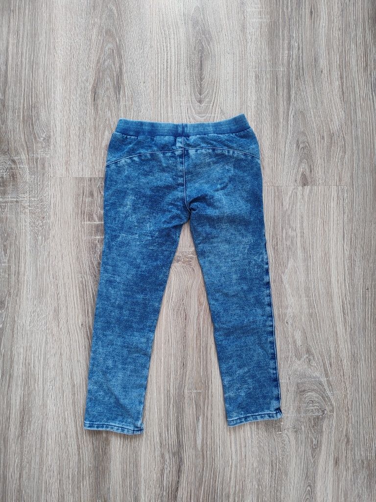 Spodnie jeansowe jeansy na gumce Benetton dziewczynka 110