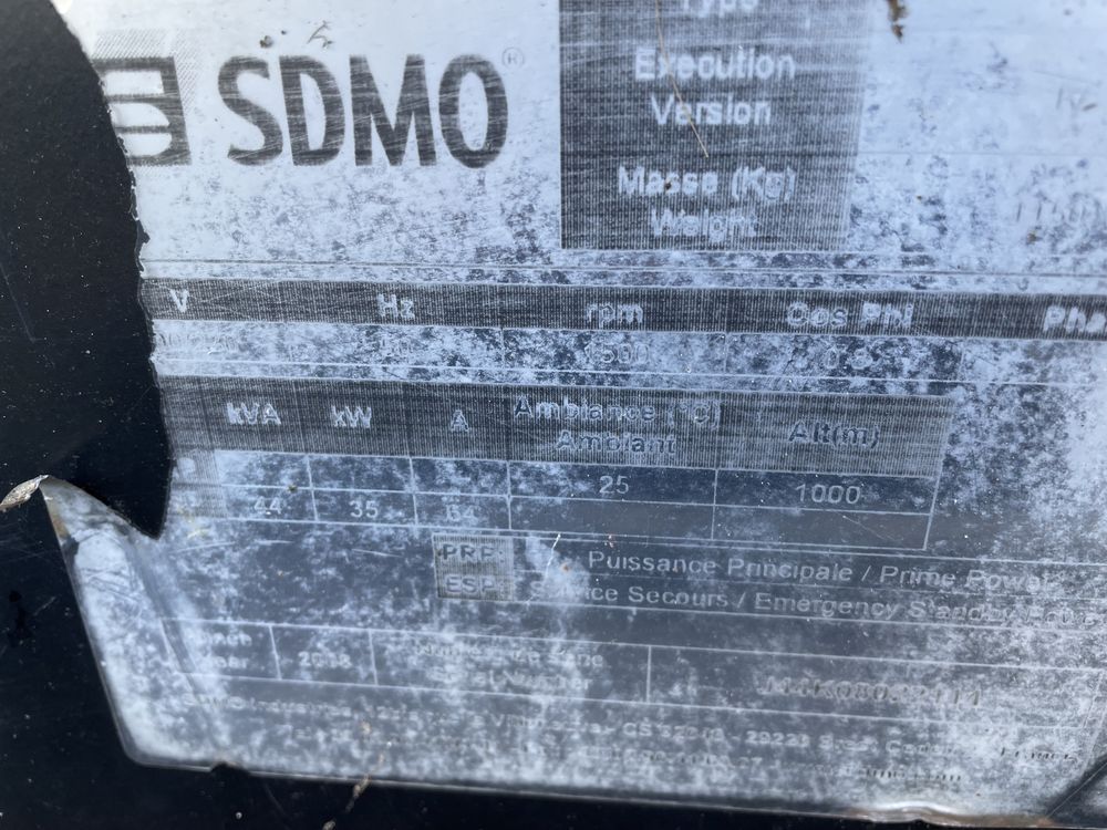Agregat pradotworczy SDMO  silnik John Deere