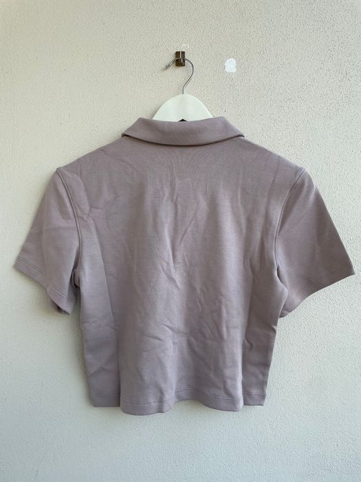 Polo curto Essential - Bege-claro
