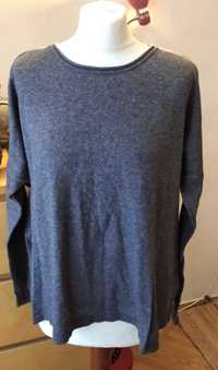 H&M - damski luźny sweter z wełną oversize - L