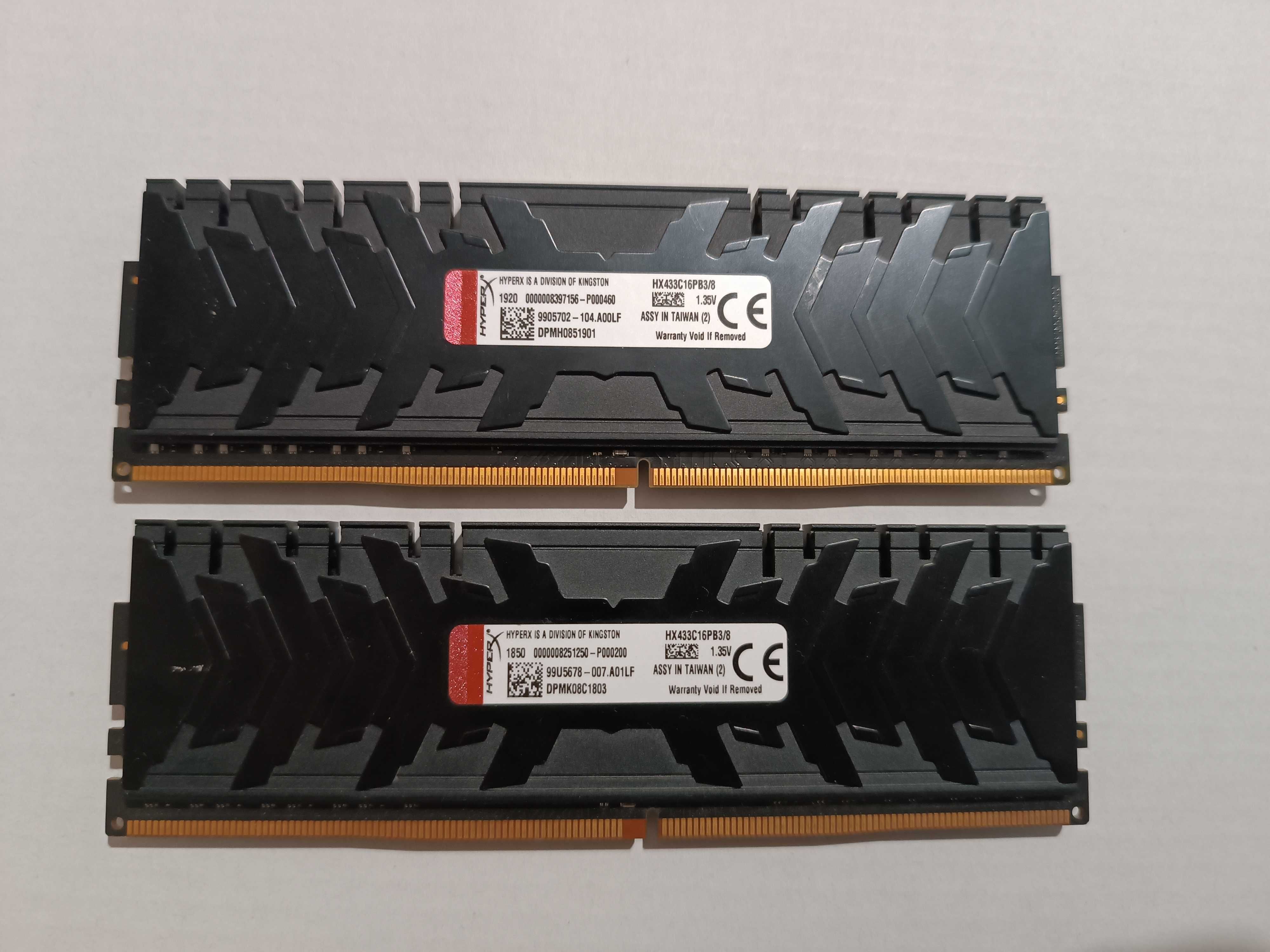 Оперативна Память  Kingston DDR4 16Gb (2x8) HyperX Predator 3333MHz
