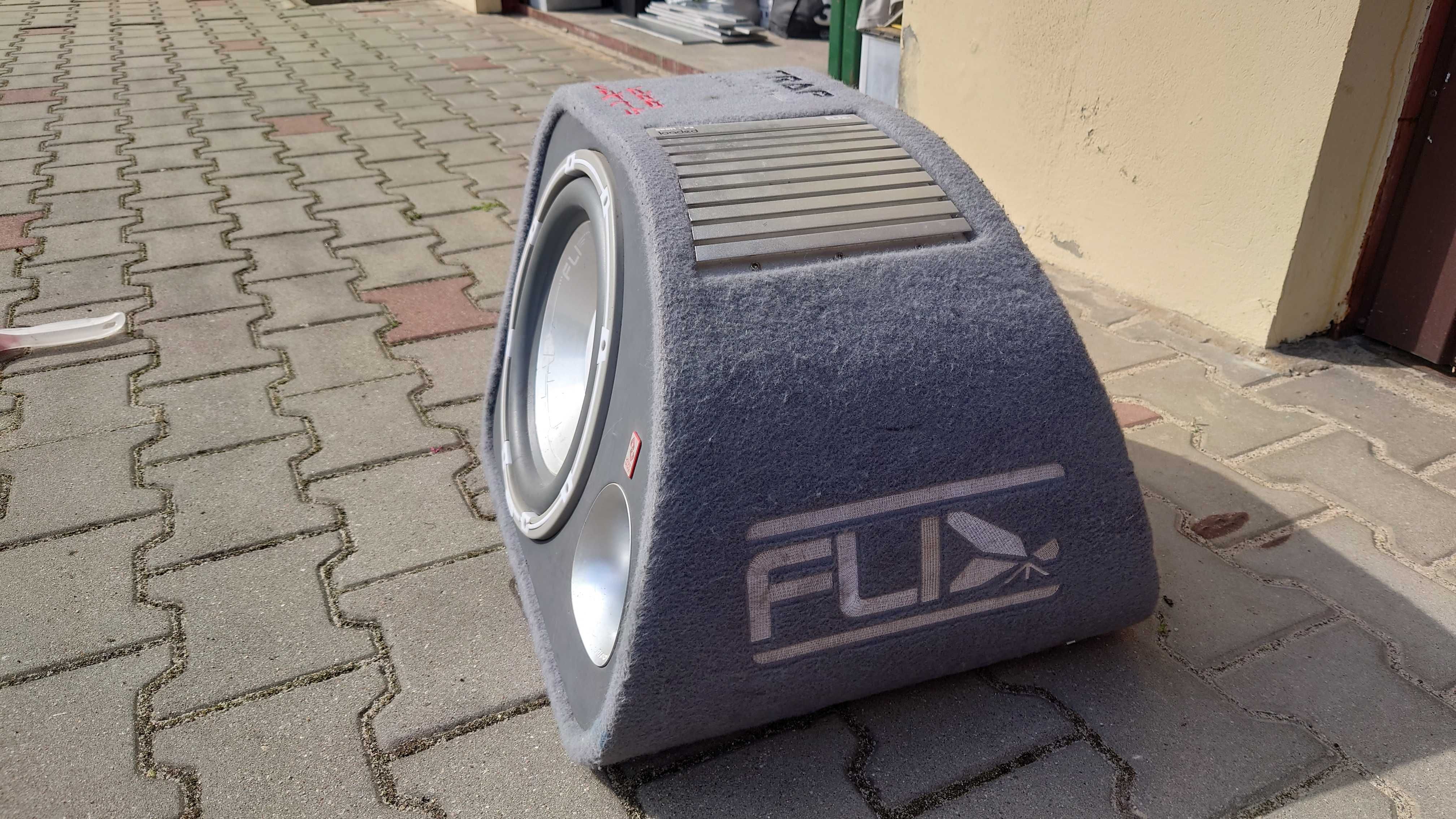 Subwoofer samochodowy Fli Trap 1200W + 2x Glosniki Edge 200W