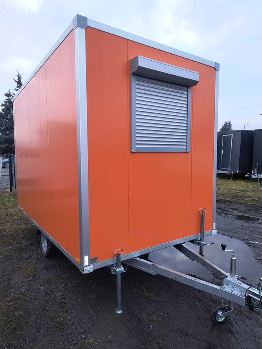 przyczepa SOCJALNA 3,5 m - roboty drogowe - BIURO mobilne - BAUWAGEN